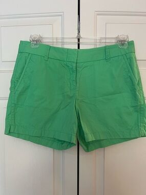 J. Crew Kelly Green Chino Shorts Size 6